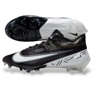 Nike Vapor Edge Elite 360 2 Black/White Men Football Cleat Size 8 DA5457 001 NEW
